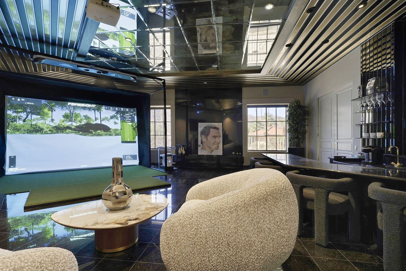 Foresight golf simulator at Delgado Estate in Indian Wells